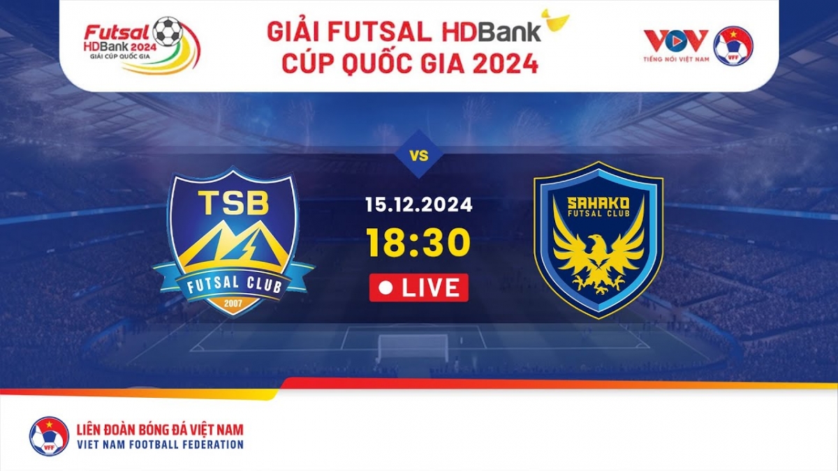 Trực tiếp Thái Sơn Bắc - Sahako Giải Futsal HDBank Cúp Quốc Gia 2024